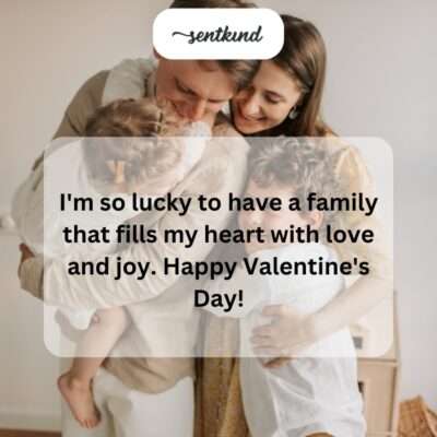 Lucky to have loving family.