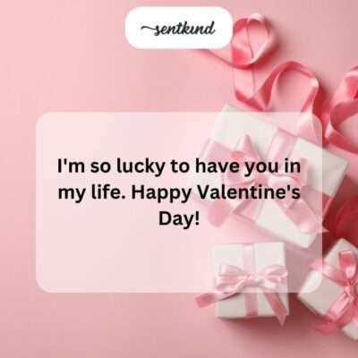 Lucky in love.