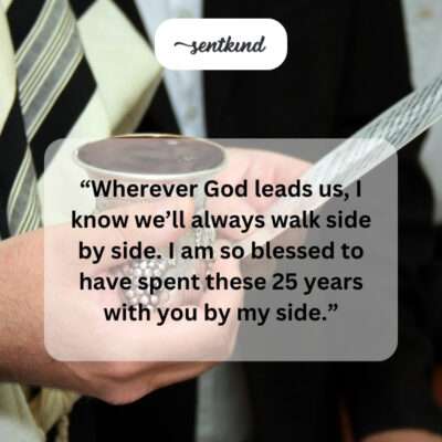 Walking side by side for 25 years.