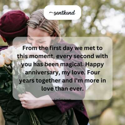 Four magical years together.