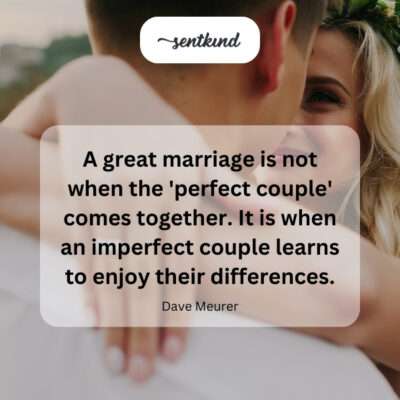 Imperfect couple embracing differences.