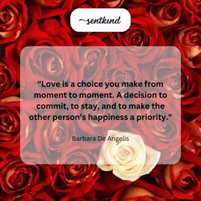 Love as a daily choice of commitment and care.