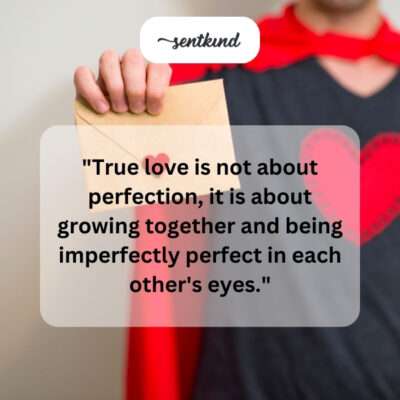 Imperfectly perfect love, growing together.