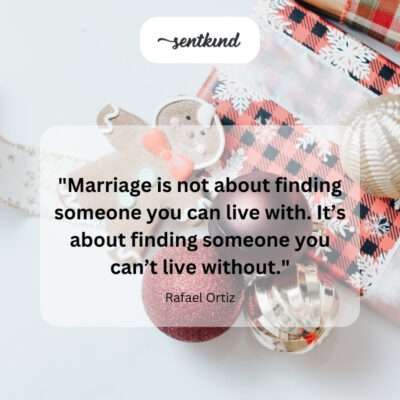 Marriage: a deep need for each other.