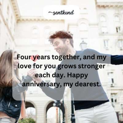 Four-year anniversary message.