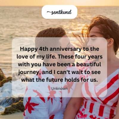 Celebrating four years of love.