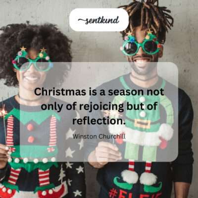 Christmas: joy and reflection.