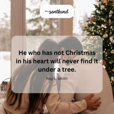 Christmas is in the heart, not just under the tree.