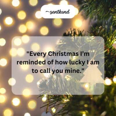 Lucky to have you this Christmas.