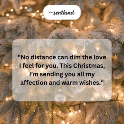 No distance can dim this Christmas love.