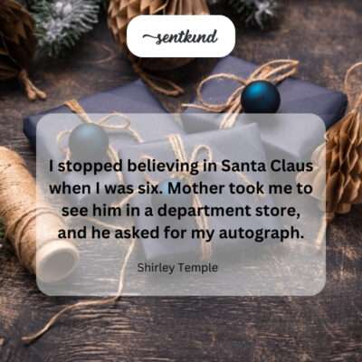 Child star meets Santa.