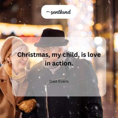 Christmas: love in action.
