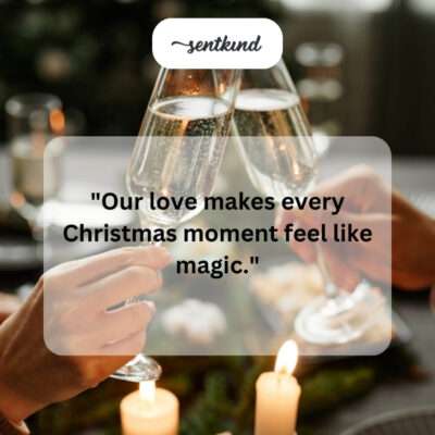 Love makes Christmas magic.