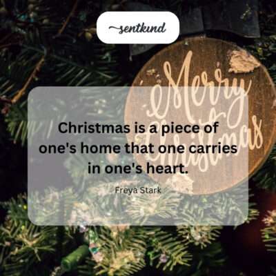 Home in the heart at Christmas.