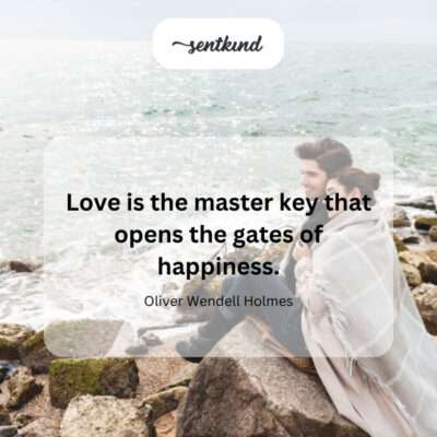Love unlocks happiness.
