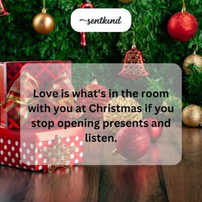 Christmas love: beyond the gifts.