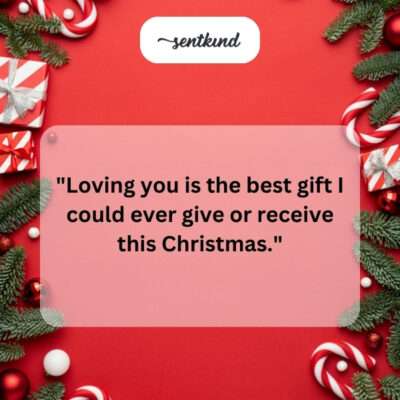 Loving you is the best gift.