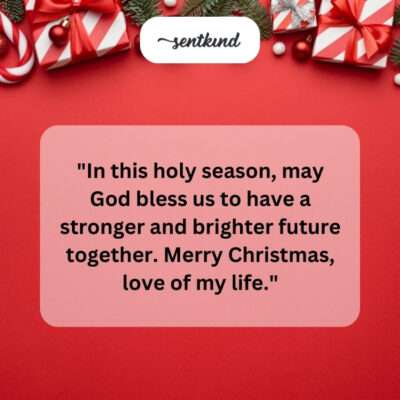 Wishing us a bright future together.