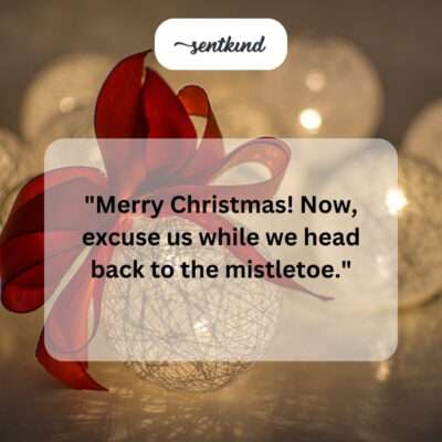 Mistletoe moments.