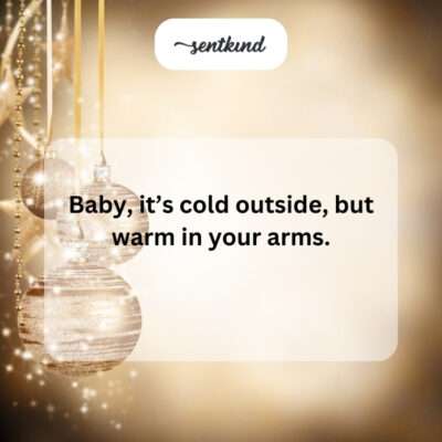 Warm embrace in the cold.