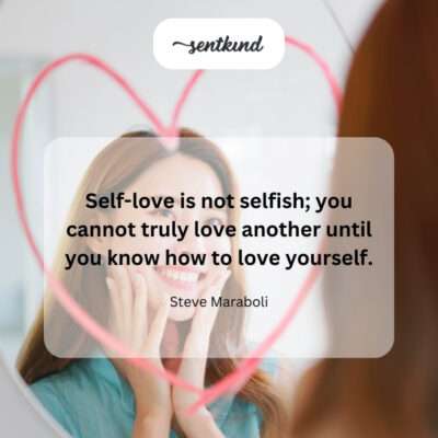 Self-love enables love for others.