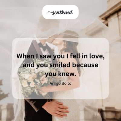 Love at first sight, mutually understood.