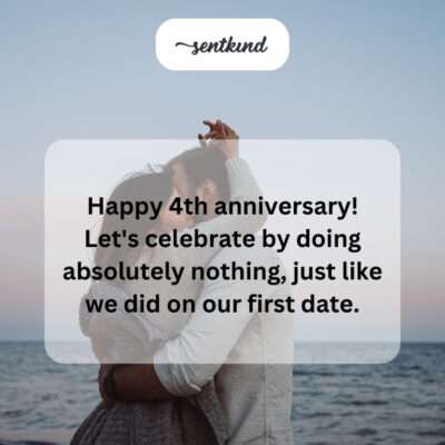 Celebrating four years with blissful nothingness.