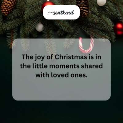 Christmas joy in small moments with loved ones.