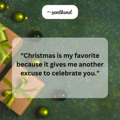 Celebrating you at Christmas.