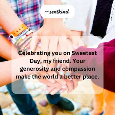 Generous friend's Sweetest Day celebration.