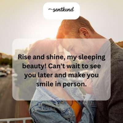 He woke her up with a sweet