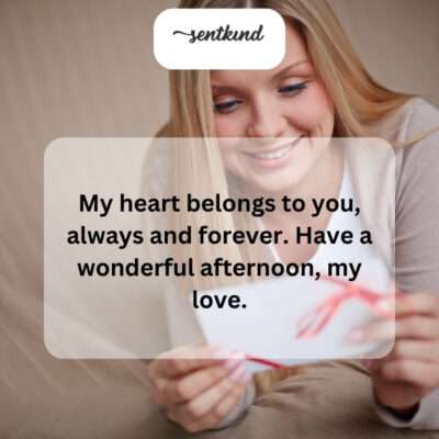 Knowing my heart is yours fills me with joy.