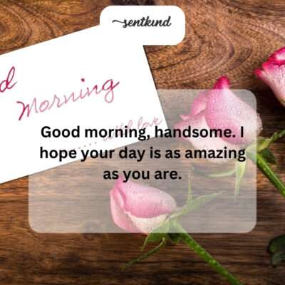 That's such a sweet and uplifting way to start the day!