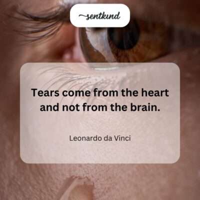 Heartfelt tears, emotional release.