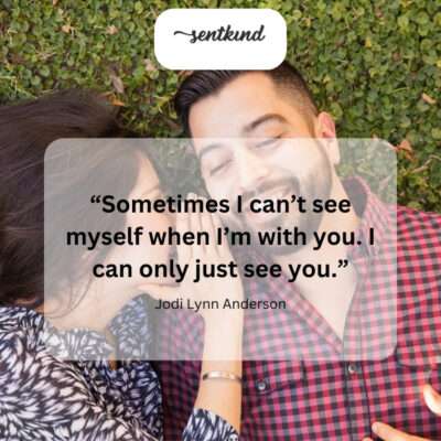 Lost in your presence, my own reflection fades away.