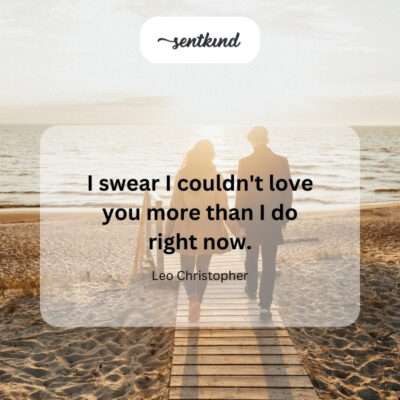 Loving you more with each moment.