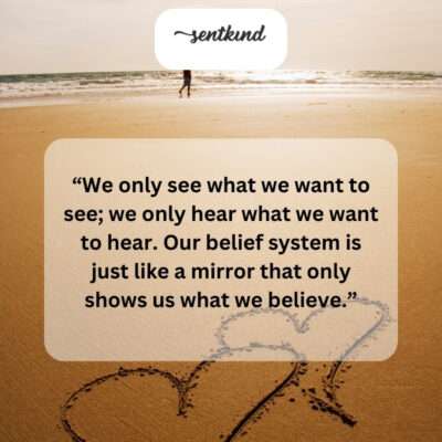 Our perceptions are filtered, confirming existing beliefs.