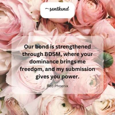 Dominance as freedom, submission as power.