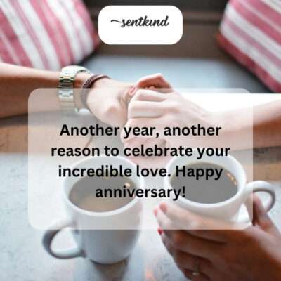That's so sweet! Thanks for the anniversary wishes.
