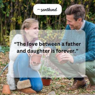 Father-daughter love: an everlasting bond.
