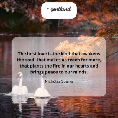 Soul-awakening love.