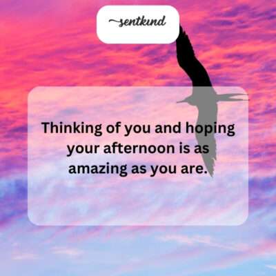Hope your afternoon is as amazing as you!