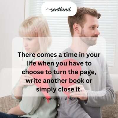 Choices about moving on or ending a chapter.