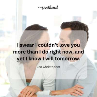 Growing love.