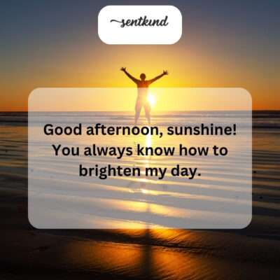 Your positivity is infectious.
