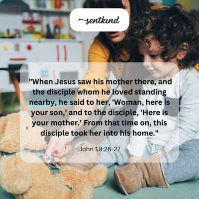 "Here is your son," "Here is your mother." A new bond.