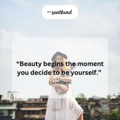 Beauty in authenticity.