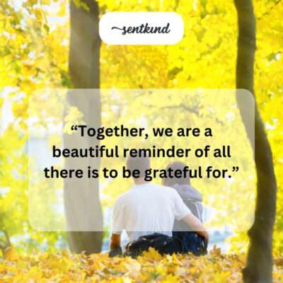 Two people together, symbolizing shared gratitude.
