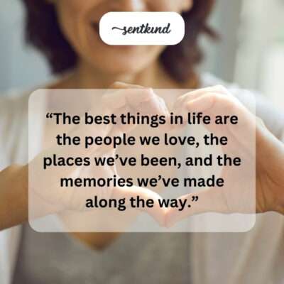 Love, places, memories.