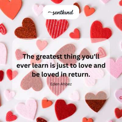 Love given, love received.